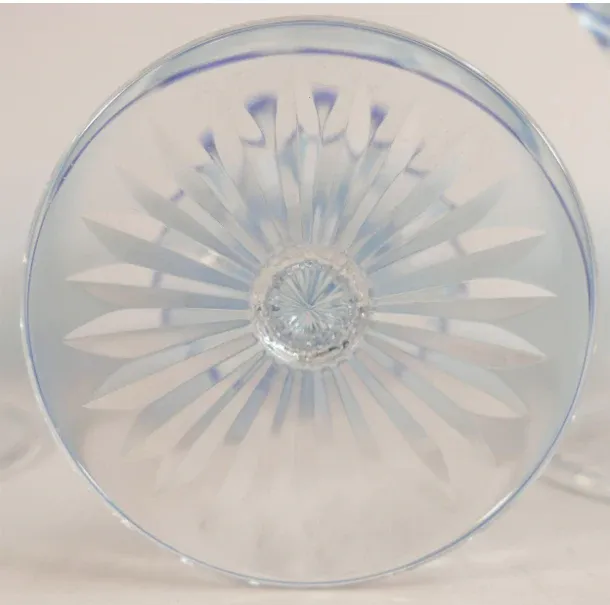 6 copas de vino, cristal azul, De Lamerie - Imagen 4