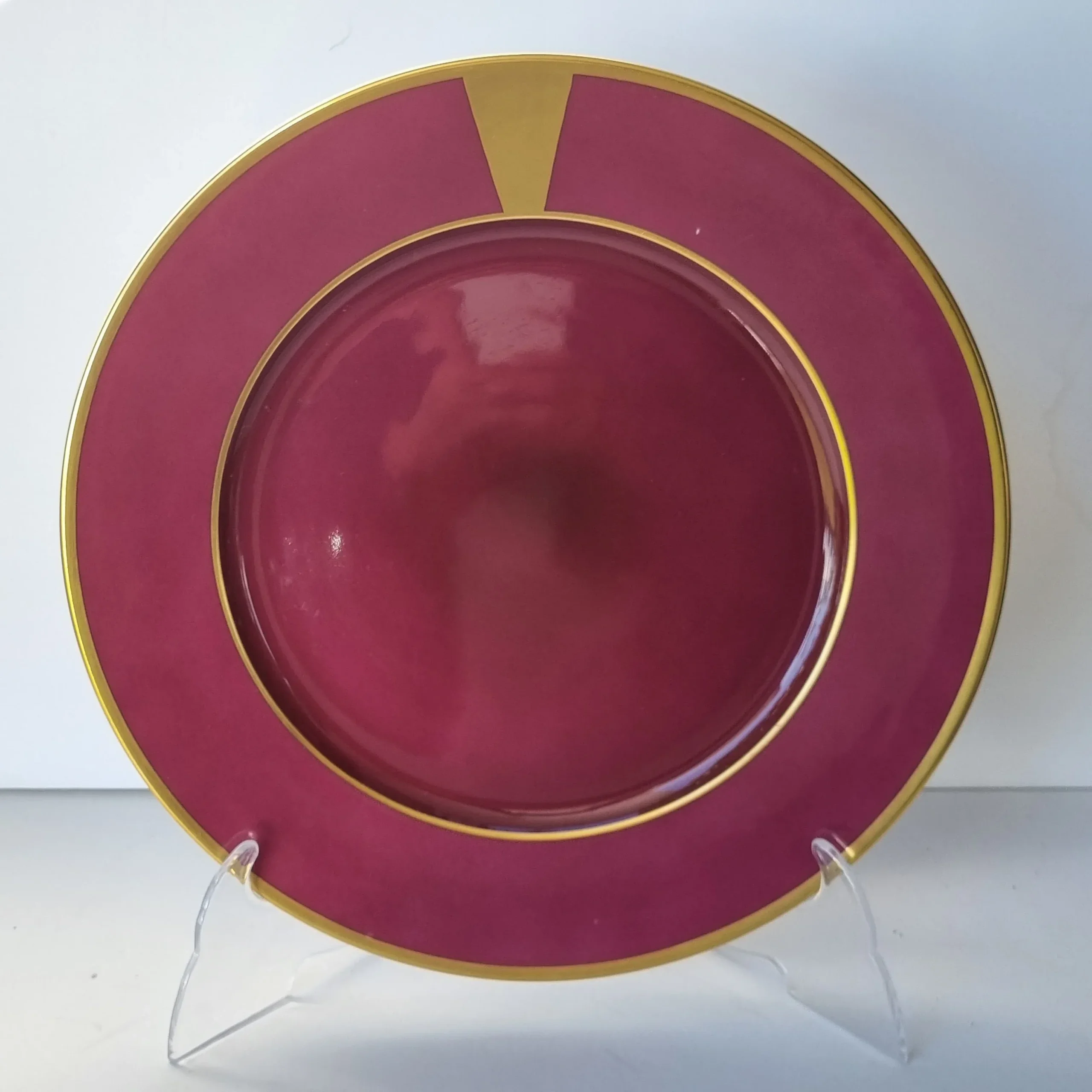 6 bajoplatos Anne Marie Beretta, color burdeos