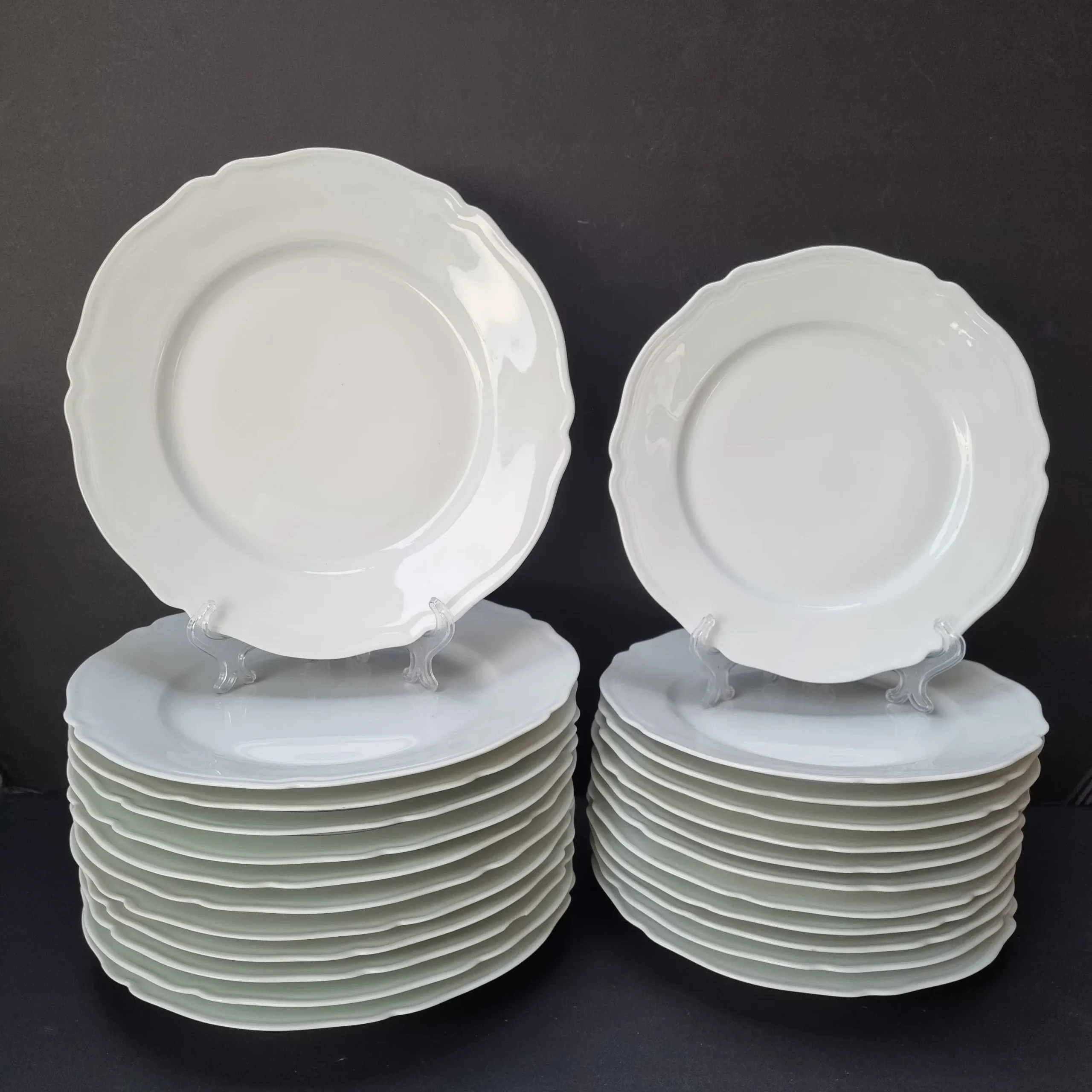La vajilla blanca de porcelana de Limoges