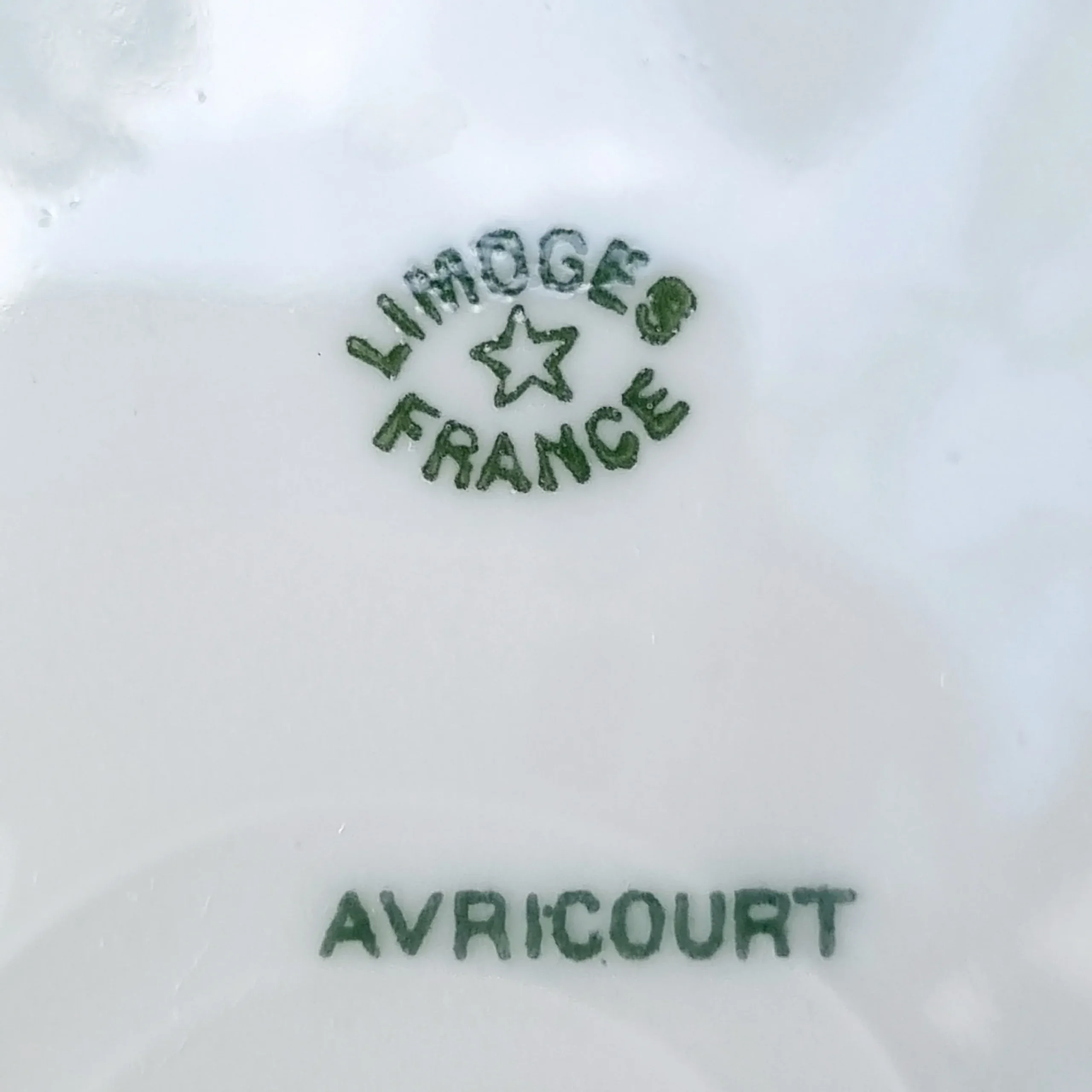 6 platos de porcelana de Limoges, Avricourt - Imagen 4