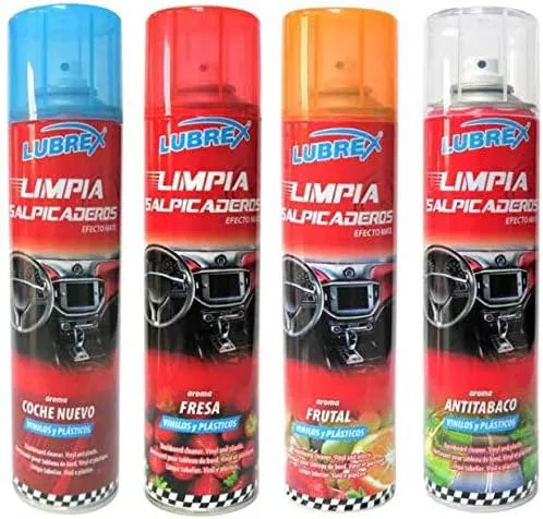 Lubrex™ Limpiador de Salpicaderos Aroma Coche Nuevo, Efecto Mate (400 ml) - Imagen 2