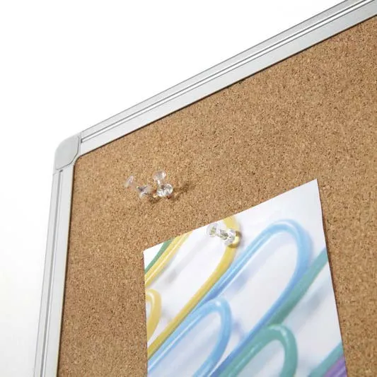 Tablero de anuncios BASIC Corcho Natural – Marco color Plata - Imagen 5
