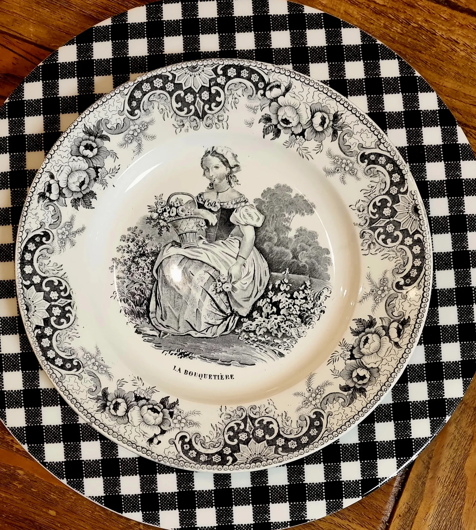 6 platos "parlantes" Creil et Montereau - Imagen 4