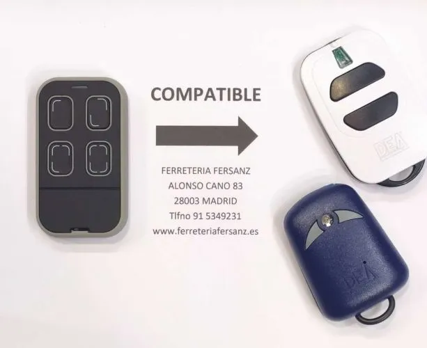 MANDO GARAJE AUTOCOPIA COMPATIBLE CON DEA GENIE 273 MIO GT