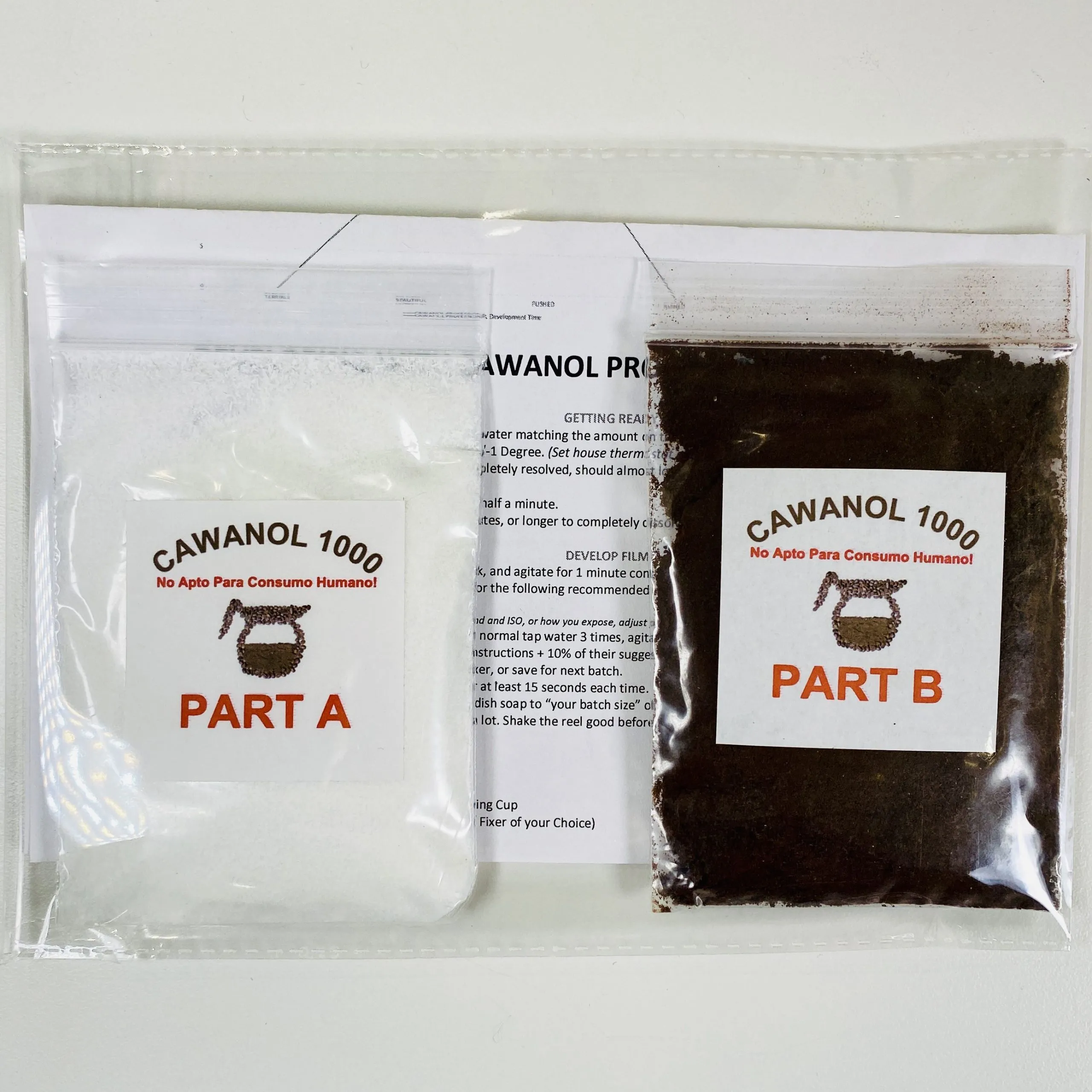 Cawanol revelador de café 1000ml (caffenol type developer)