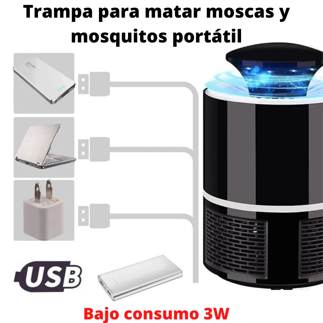 Lámpara para eliminar mosquitos - Apta para niños y mascotas - Imagen 4