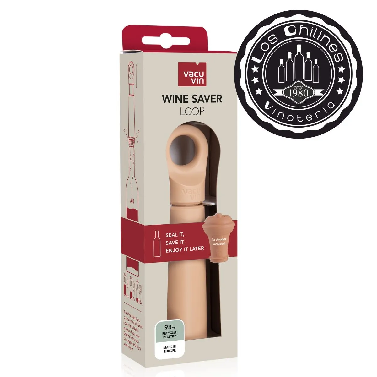 Bomba de vacío «Loop» Arena | 1 tapón - Imagen 2