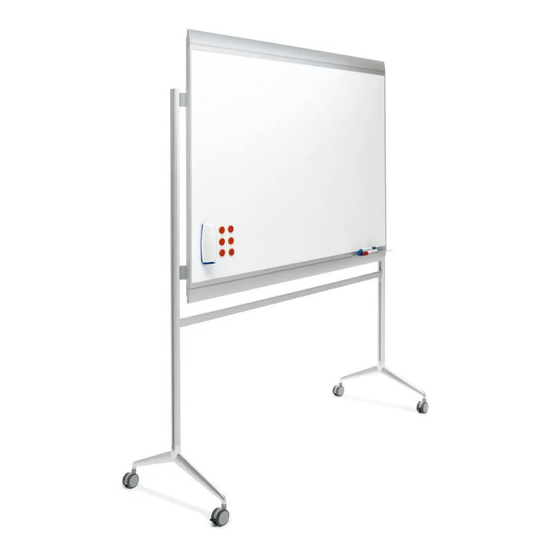 Pizarra de Pie ZENIT WHITE Magnética – Soporte en «Y» Acero Vitrificado – Lisa