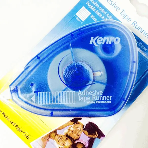 Dispensador de cinta adhesiva doble cara para fotos y papeles