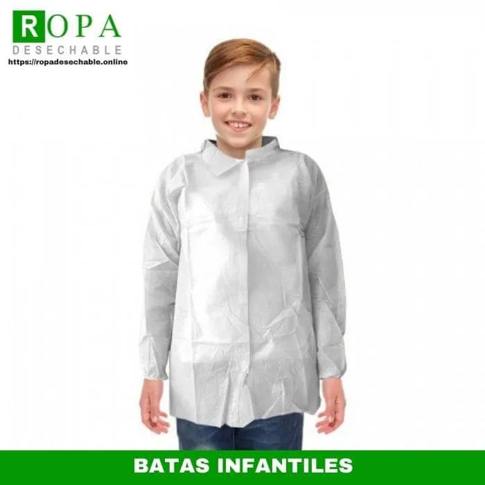 Bata infantil de TNT desechable.