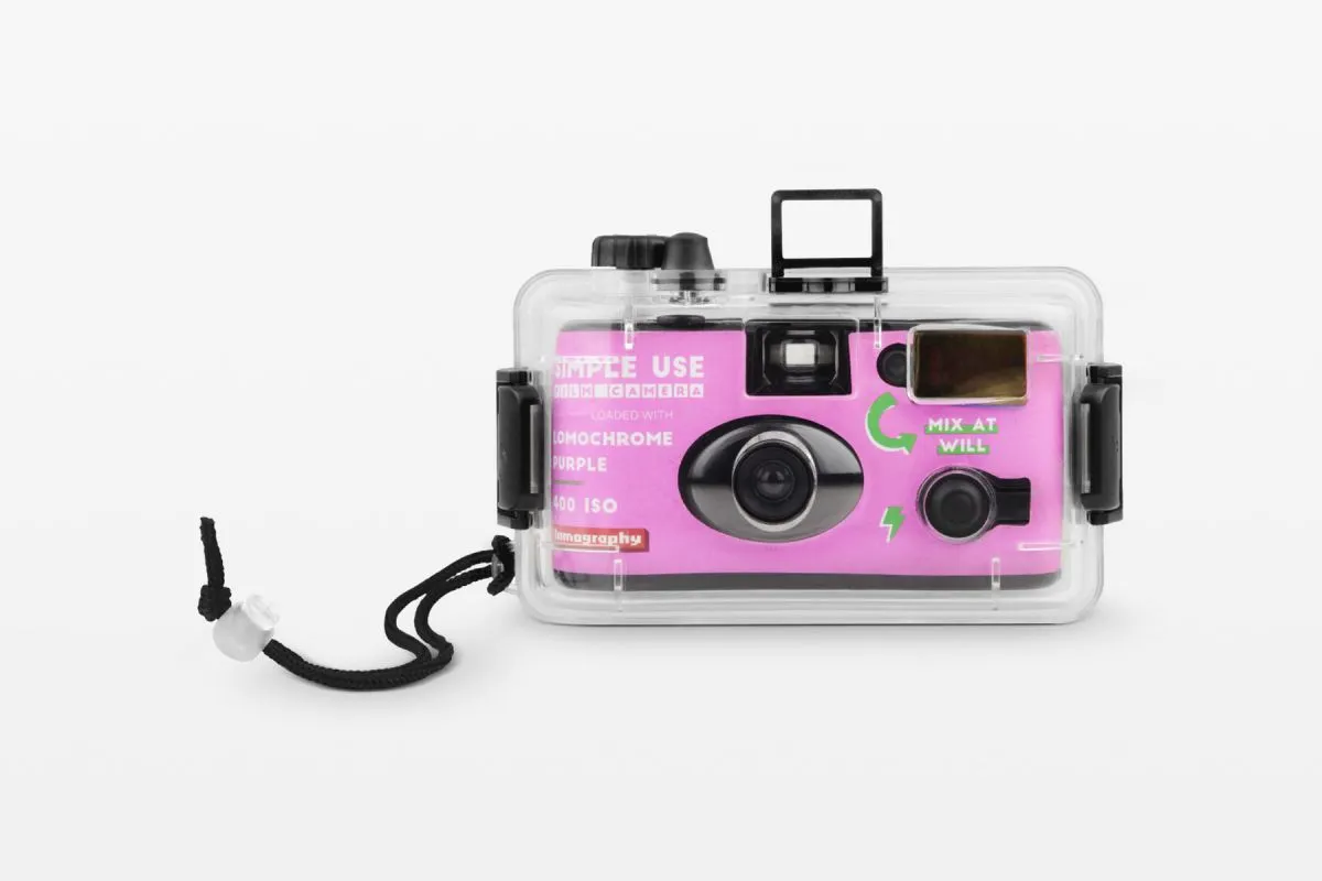 Lomography Simple Use cámara recargable analógica con carcasa subacuática