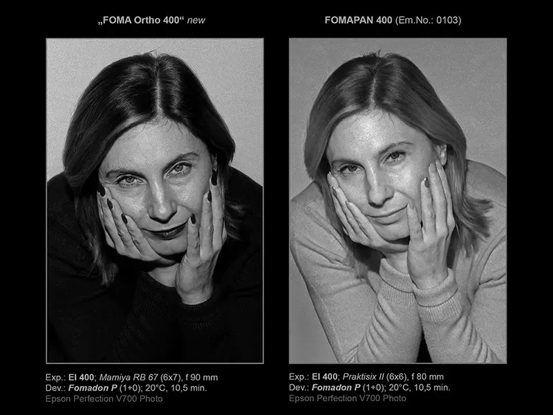 Foma Ortho 400 película ByN ortocromática 4×5″/25 hojas - Imagen 3