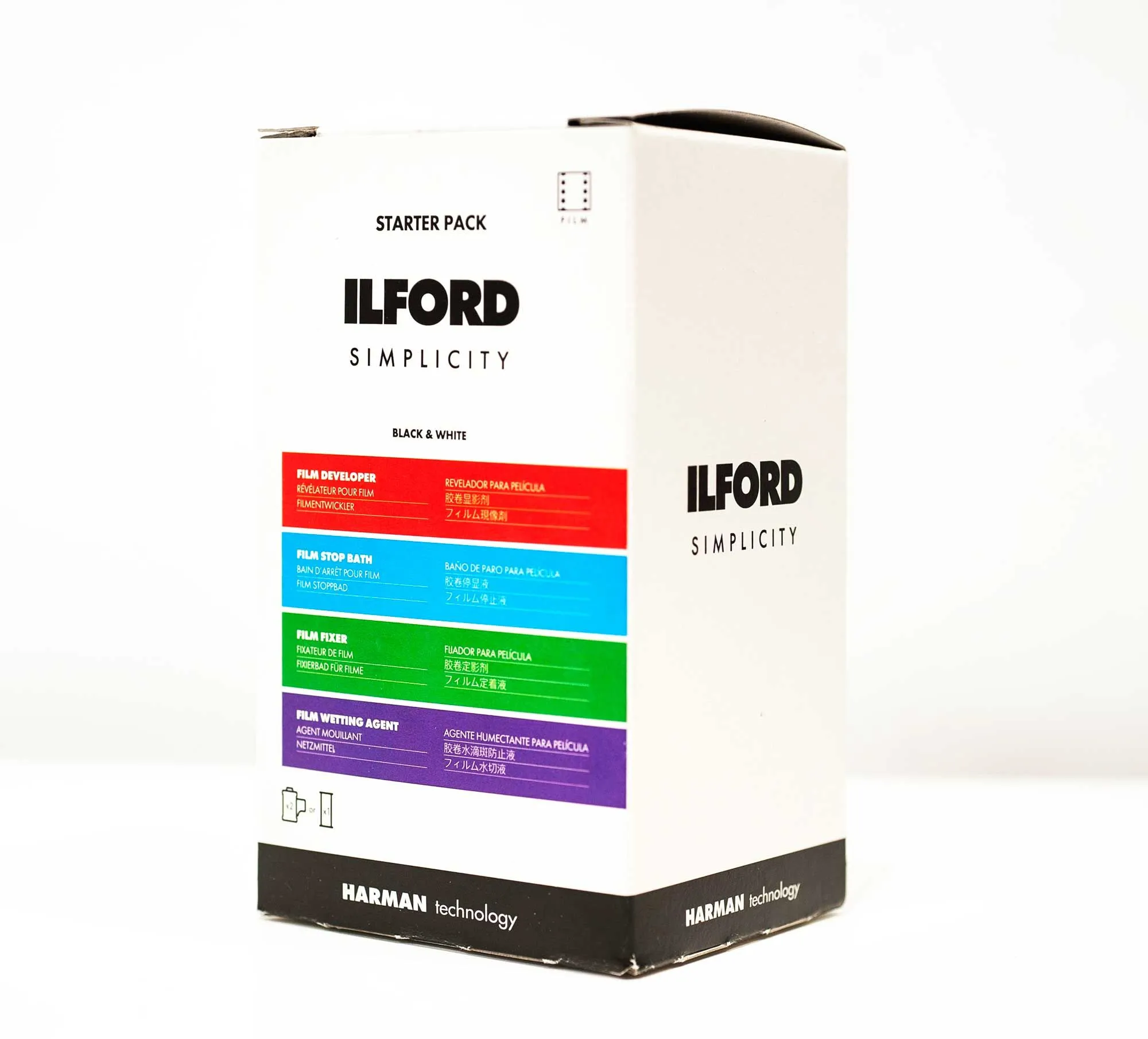 Ilford Simplicity kit de revelado de película en ByN