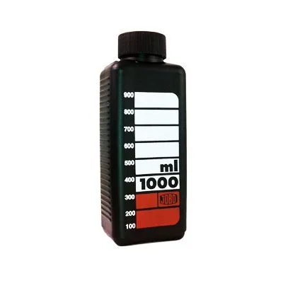 JOBO botella rígida para químicos 1000ml (negro)