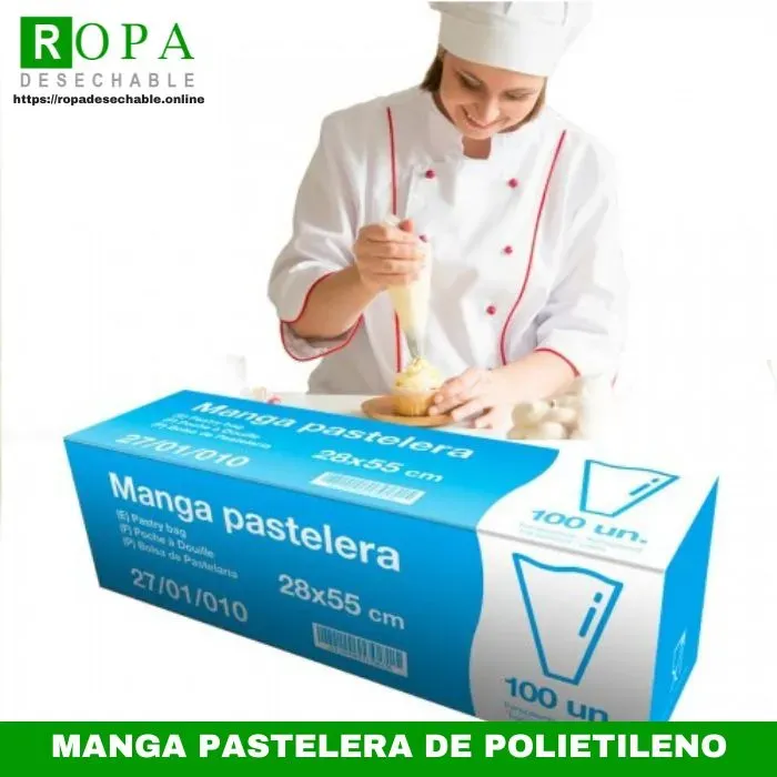 Manga pastelera de polietileno.