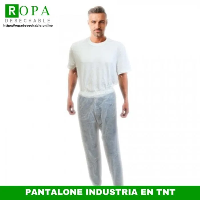 Pantalón Industria en TNT de Polipropileno.