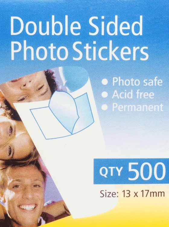 Autoadhesivos de doble cara 13x17mm x 500