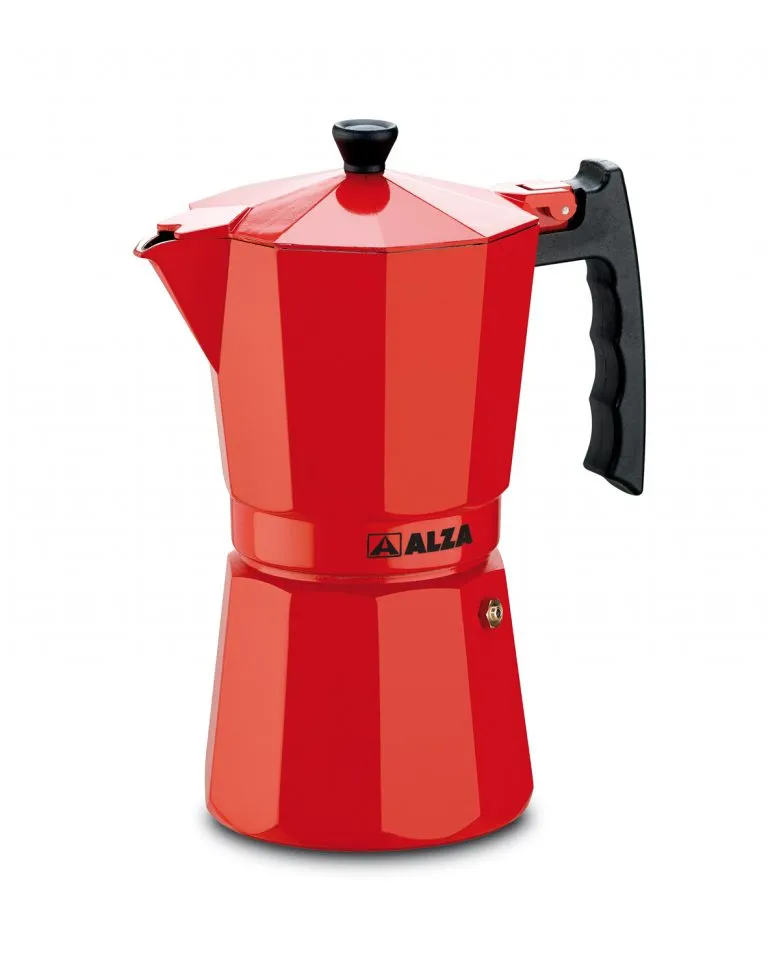 Cafetera italiana Alza inducción Luxe Red